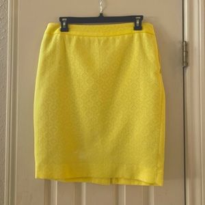 The Limited NWT lemon yellow pencil skirt